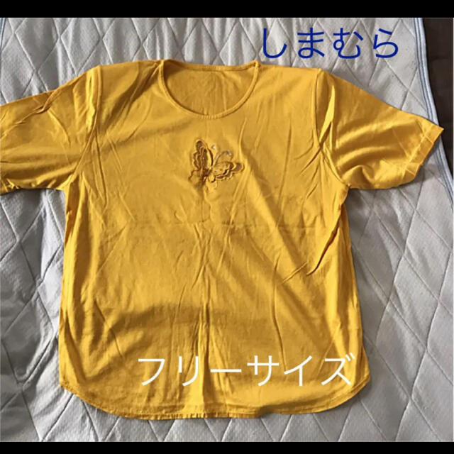 しまむら(シマムラ)のしまむら　蝶　ワンポイント　フリーサイズ レディースのトップス(Tシャツ(半袖/袖なし))の商品写真