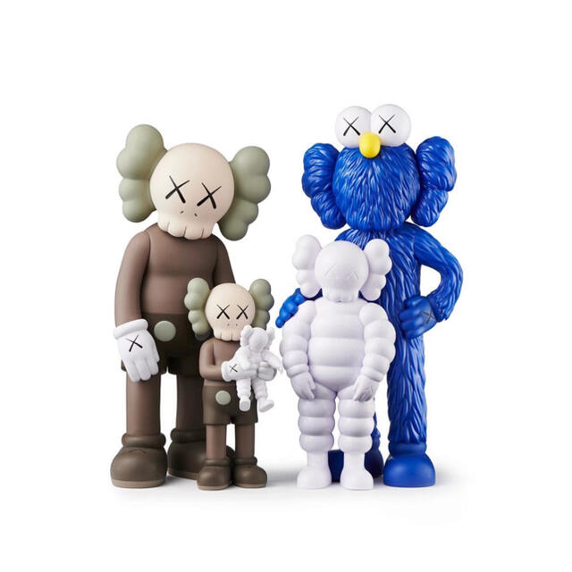 新品未開封　KAWS FAMILY BROWN/BLUE/WHITE