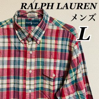 ラルフローレン(Ralph Lauren)の超オススメ　美品　ポロラルフローレン　長袖シャツ　チェックシャツ　メンズ(シャツ)