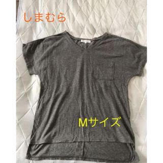 シマムラ(しまむら)のしまむら　Vネック　Tシャツ　Mサイズ　シャツ(Tシャツ(半袖/袖なし))