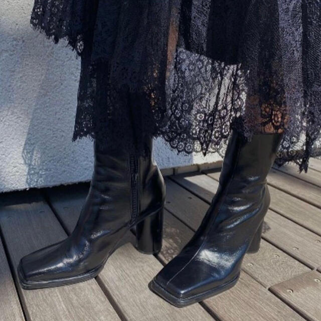 Ameri◆UNDRESSED DIMENSIONAL SQUARE BOOTS