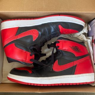 ナイキ(NIKE)のAIR JORDAN 1 RETRO  BRED 2001(スニーカー)