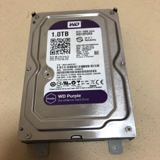 中古 WD Purple WD10PURX 1TB HDD(PCパーツ)