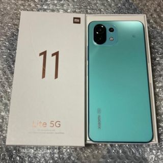 アンドロイド(ANDROID)のXiaomi Mi 11 Lite 5G ミントグリーン(スマートフォン本体)