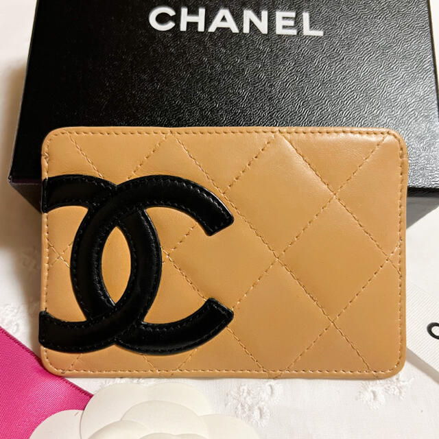 美品CHANEL シャネル カードケース カンボンライン 名刺入れ＆カード入れ黒