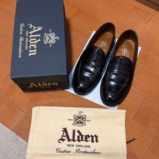 オールデン(Alden)のAldenオールデンローファーユナイテッドアローズトムラスト8.5Dバーガンディ(スリッポン/モカシン)