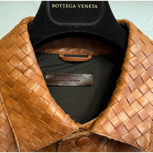 BOTTEGA FIORENTINA レザージャケットカラーブルー