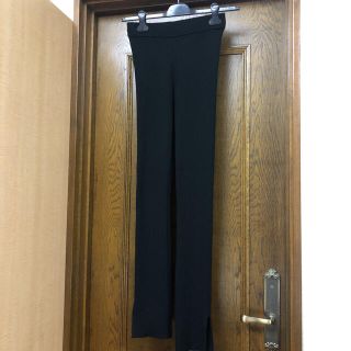 アパルトモンドゥーズィエムクラス(L'Appartement DEUXIEME CLASSE)のL'Appartement アパルトモン リブニットパンツ ブラック 未使用(カジュアルパンツ)