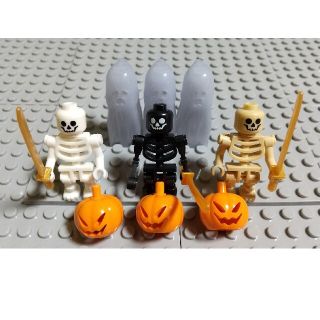 ハロウィン　スケルトン　ゴースト　かぼちゃ　レゴ　インスタ映え　LEGO　互換(ミリタリー)