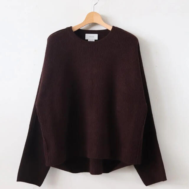 yoke 7G ALPACAWoolCardiganRibStitch Knit