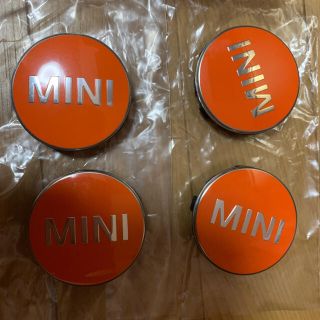 ビーエムダブリュー(BMW)のMINI センターキャップ　オレンジ(車種別パーツ)