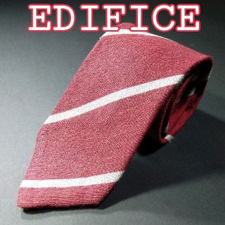 エディフィス(EDIFICE)の【美品】EDIFICE／Stephen Walters ネクタイ ワインレッド(ネクタイ)