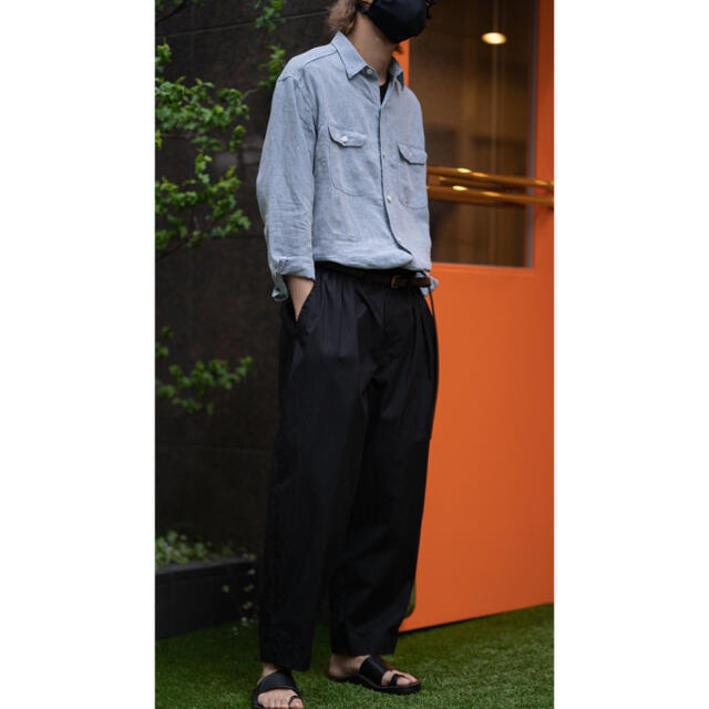 PORTER CLASSIC/POPLIN BEBOP PANTS/Mサイズ 9