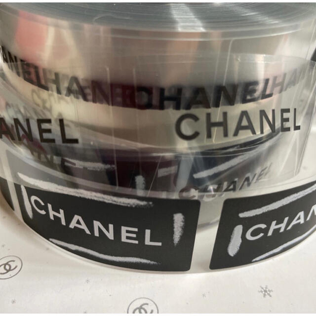 CHANEL シャネル ステッカー シール 黒 クリア各500枚1000枚セット