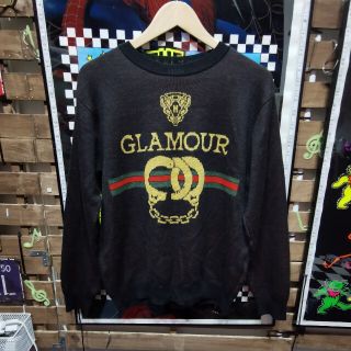 ヒステリックグラマー(HYSTERIC GLAMOUR)のヒステリックグラマー　ジャガードアンゴラニット　プルオーバー　スウェット　M(スウェット)