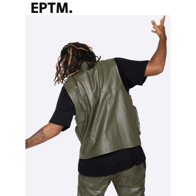 NEW ERA(ニューエラー)のEPTM エピトミ アーミーベスト GOPACHI VEST ベスト　オリーブ メンズのトップス(ベスト)の商品写真