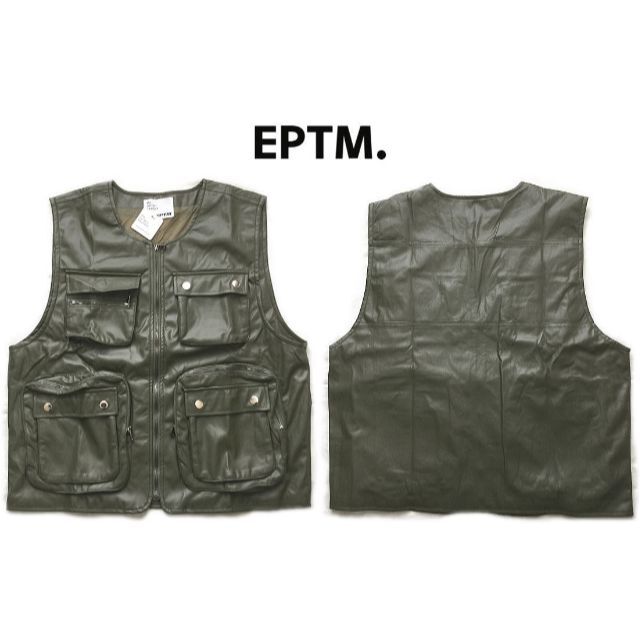NEW ERA(ニューエラー)のEPTM エピトミ アーミーベスト GOPACHI VEST ベスト　オリーブ メンズのトップス(ベスト)の商品写真
