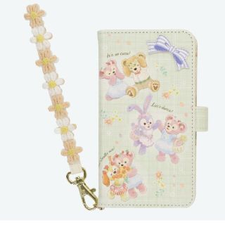 ディズニー(Disney)の【新品】ダッフィー★スプリングインブルーム★スマホケース(モバイルケース/カバー)