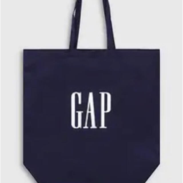 GAP(ギャップ)の新品未使用gapエコバッグ　ネイビー　折り畳みコンパクト レディースのバッグ(エコバッグ)の商品写真