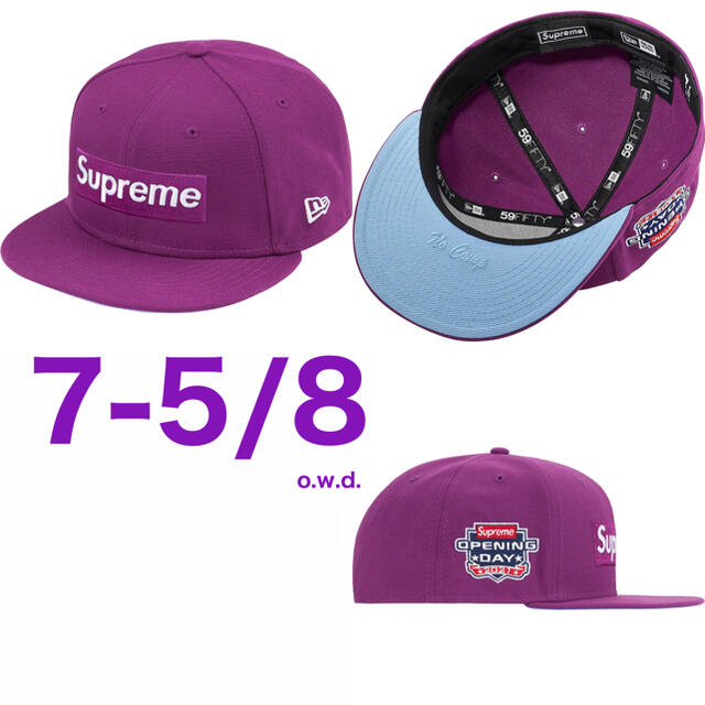 Supreme No Comp Box Logo New Era Navy 紫