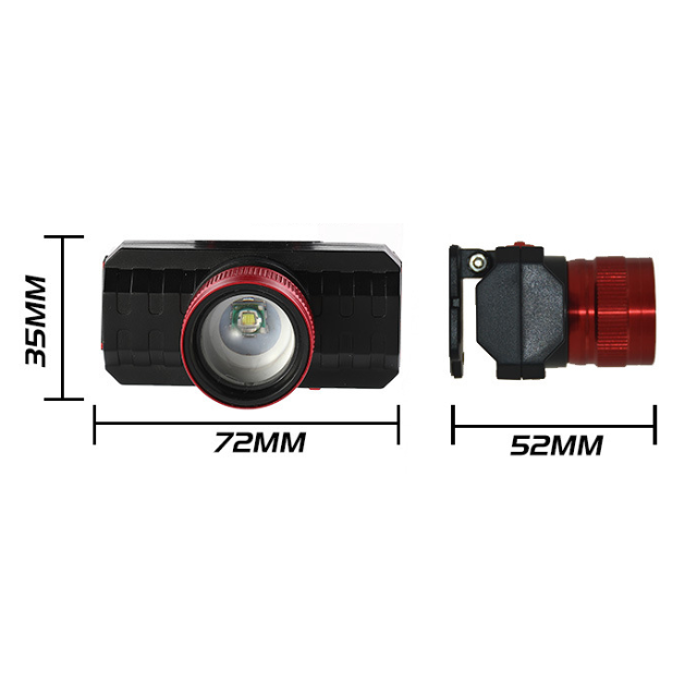 LEDヘッドライト・2個セット・USB充電式・3モード点灯 インテリア/住まい/日用品のライト/照明/LED(その他)の商品写真