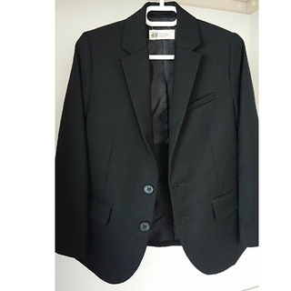 エイチアンドエム(H&M)のH&M キッズスーツ ベスト付き 黒 120cm (ドレス/フォーマル)