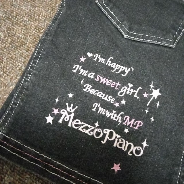 mezzo piano(メゾピアノ)のメゾピアノ　デニムスカート　140 キッズ/ベビー/マタニティのキッズ服女の子用(90cm~)(スカート)の商品写真