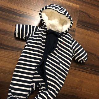 プチバトー(PETIT BATEAU)のプチバトー　おくるみ(ロンパース)