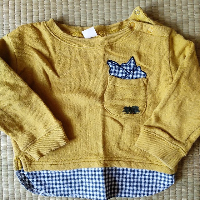 petit main(プティマイン)のaka02様専用です♪グレーの1枚のみ キッズ/ベビー/マタニティのキッズ服男の子用(90cm~)(Tシャツ/カットソー)の商品写真