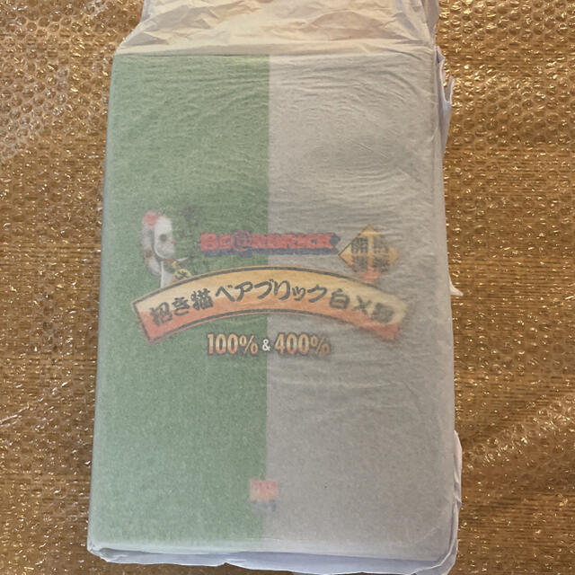 MEDICOM TOY(メディコムトイ)のBE@RBRICK 招き猫 白×緑 100％ & 400％ ベアブリック エンタメ/ホビーのフィギュア(その他)の商品写真