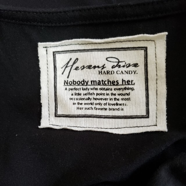 中厚ノースリーブカットソー黒 レディースのトップス(Tシャツ(半袖/袖なし))の商品写真