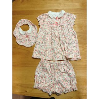 ベベ(BeBe)のbebe ワンピース、ブルマ、スタイ　70cm〜80cm(ワンピース)