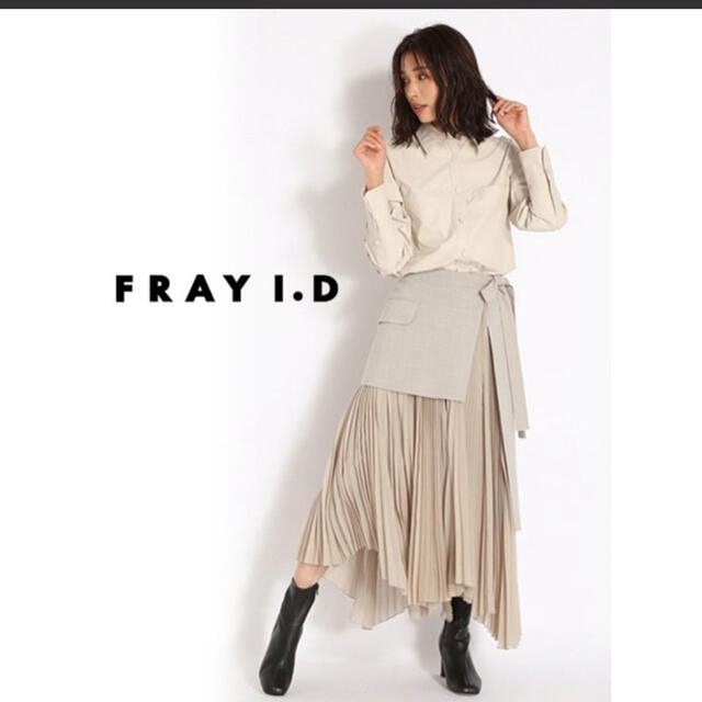 FRAY ID ラッププリーツスカート