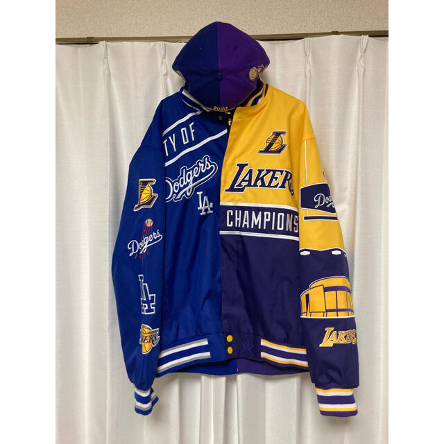 レイカーズ ドジャース チャンピオン ジャケット JH NBA MLB LAの通販