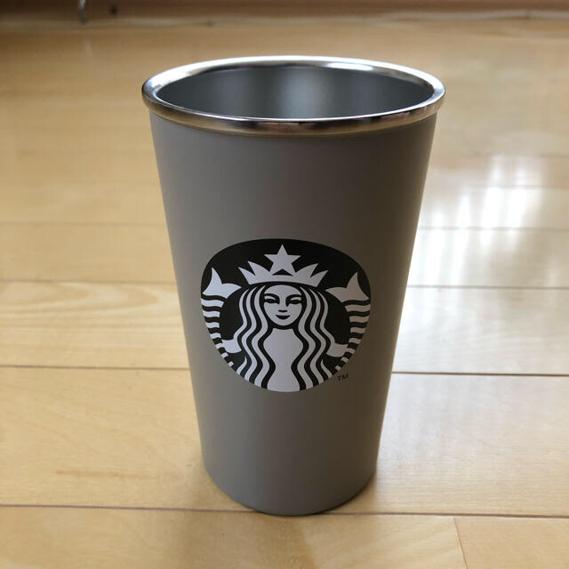 Starbucks Coffee(スターバックスコーヒー)のスタバ　ステンレスカップ　グレー　タンブラー インテリア/住まい/日用品のキッチン/食器(タンブラー)の商品写真