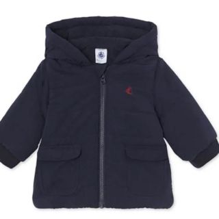 プチバトー(PETIT BATEAU)のプチバトー  ダウン　ネイビー　24m(コート)