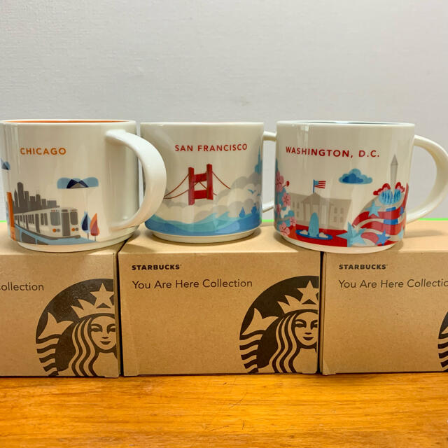 Starbucks Coffee(スターバックスコーヒー)のスターバックス　マグ　3セット インテリア/住まい/日用品のキッチン/食器(グラス/カップ)の商品写真