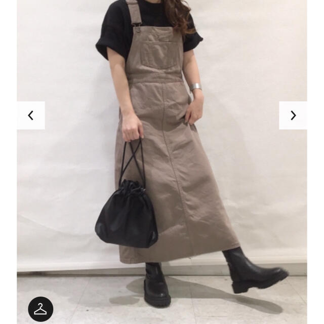 GU(ジーユー)の【GU】1ヶ月前購入　美品サロペットスカート レディースのスカート(ロングスカート)の商品写真