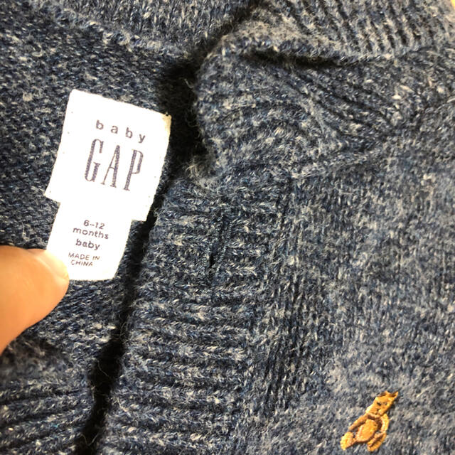 babyGAP(ベビーギャップ)のbaby  gap ブラナンベア　ニットロンパース   キッズ/ベビー/マタニティのベビー服(~85cm)(ロンパース)の商品写真