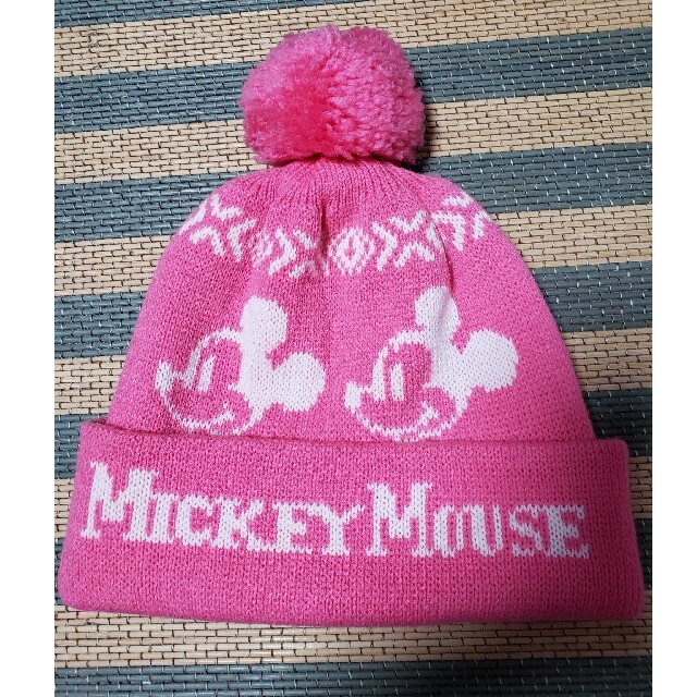 ミッキーマウスのニット帽 レディースの帽子(ニット帽/ビーニー)の商品写真