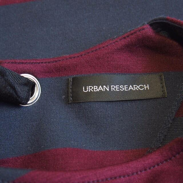 URBAN RESEARCH(アーバンリサーチ)のURBAN RESEARCH バックリボン ボーダープルオーバー レディースのトップス(カットソー(長袖/七分))の商品写真