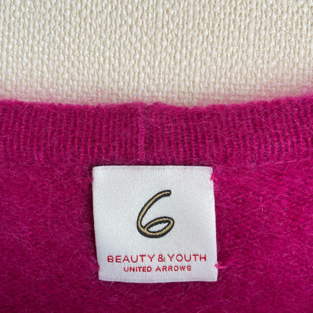 BEAUTY&YOUTH UNITED ARROWS(ビューティアンドユースユナイテッドアローズ)のロク　6  カシミア　カーディガン レディースのトップス(カーディガン)の商品写真