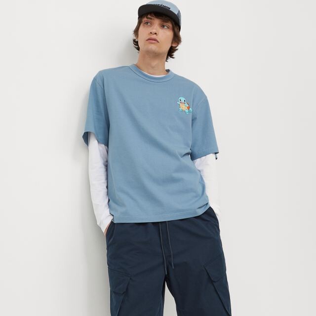 H&M　ポケットモンスター　ゼニガメ　半袖Tシャツ　Mサイズ レディースのトップス(Tシャツ(半袖/袖なし))の商品写真