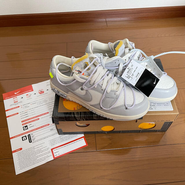 半額】 NIKE - OFF-WHITE NIKE DUNK LOW 1 OF 50 “49” スニーカー