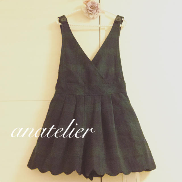 anatelier(アナトリエ)の美品❤︎anatelier 秋冬ウールサロペット レディースのパンツ(サロペット/オーバーオール)の商品写真