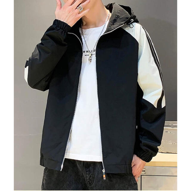  ジャケット 軽量メンズ 秋冬 カジュアル 防風防寒 フード付き アウター メンズのジャケット/アウター(ダウンジャケット)の商品写真