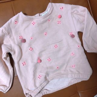 ザラ(ZARA)のzara baby ザラベイビー ピンク トレーナー(Tシャツ/カットソー)