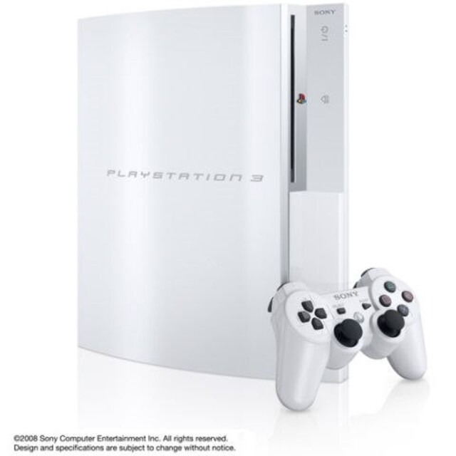 PS3 すぐ遊べる 本体フルセット ホワイト CECHL00　80GB