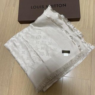 ルイヴィトン(LOUIS VUITTON)のLOUIS VUITTONストール大判　ベージュ(ストール/パシュミナ)