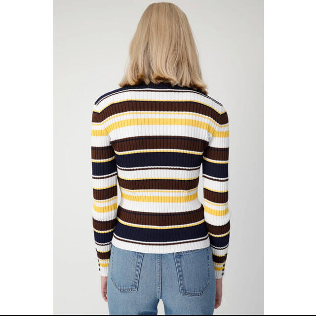 moussy(マウジー)のMULTI STRIPED ニットトップス 柄NVY5 レディースのトップス(ニット/セーター)の商品写真